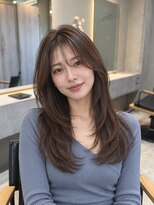 ウト(Uto)&nbsp;レイヤーカット/ショコラブラウン/韓国風/髪質改善/烏丸四条