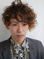 アヴニール アックス(Avenir axe)&nbsp;マットグレイ×スパイラルパーマ