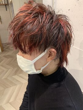 エルオム(EL.HOMME) 【MITSU】クリムゾンレッド×ウルフヘア