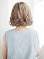 ナル 白山神社参道通り店(nalu) 透け感ハイトーンのゆるカール