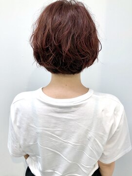 エイト 三軒茶屋店(EIGHT) ショートボブ×パーマ×ピンクブラウン