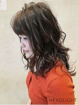 アーサス ヘアー リビング 錦糸町店(Ursus hair Living by HEADLIGHT) カーキアッシュ×大人カール