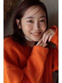 【ニュアンスバングでタイトミディ】