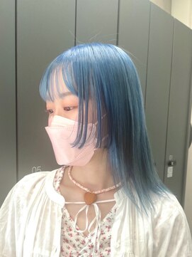 ラックスビー ウメダ 大阪梅田店(LUXBE UMEDA) high tone Sky Blue / Mao