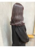 ピンクラベンダーベージュ艶髪