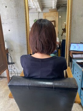 トト 船橋店(toto.) 黒髪/グレーベージュ/レイヤーロング/前髪パーマ[西船橋/津田沼]