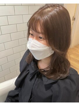 ルシードスタイル グローバルディー 稲毛店(LUCIDO STYLE GLOBAL.D) イメチェン愛されオリーブベージュ/前髪【稲毛】