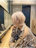 くびれヘア/韓国 フェイスレイヤー グレージュカラー 髪質改善