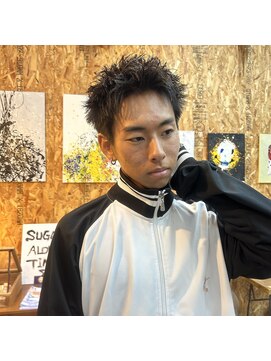 チャプター 問屋町(chapter) スパイキーショートピンパーマツイストパーマニュアンスパーマ