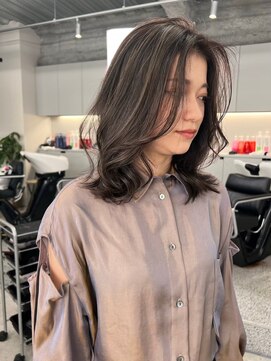 ジルブラン(JIL BLAN) ハイライトバレイヤージュダブルカラーショートカット30代40代