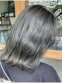 西原町美容室/ケアブリーチ/カーキ/システムトリートメント/N.