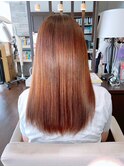 サラ艶ロング髪質改善カラー/縮毛矯正うる艶ストレート#1