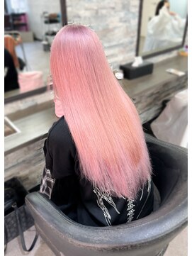 オズ 梅田店(OZ) ホワイトピンク/バージンレミーエクステ40枚