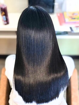 エースタイル a-Styleの写真/【カラーと縮毛矯正の同時施術◎】髪の状態に合わせて薬剤を選定☆ダメージを抑えて仕上がりとモチも◎