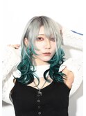 裾カラー／グラデーションカラー/ウルフカット/ケアブリーチ