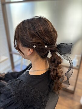 ヘアーアンドメイク ルシエル(hair&make Luxiel) ふわふわローポニー☆ヘアアレンジ