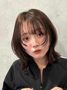 ノイ(noi) 顔周りレイヤーカットくびれヘアミルクティーベージュカラー