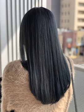 フェニーチェ オン ザ ビーチ(FENICE on the beach) ネイビーグレー#髪質改善#髪質改善カラー#前髪#韓国