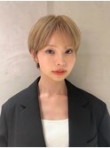 シースルーバングの大人マッシュショート青山表参道