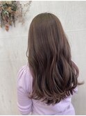 ラベンダーアッシュ大人かわいいゆるふわスタイル◎韓国ウェーブ