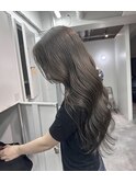 ブリーチなしダブルカラー　オリーブベージュ