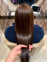 ヘアショップエヌアンドエー 久喜 栗橋店(hairshop N&A)&nbsp;ナチュラルブラウンのうる艶ロング/髪質改善/Aujua