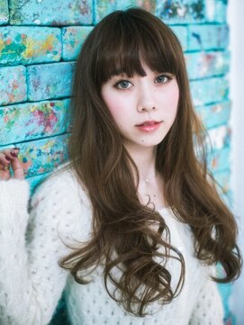 アルバ 津城山店 ゆるふわ巻き髪ロングスタイル