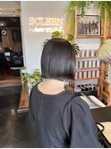 切りっぱなしボブ