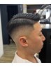短髪におすすめ！フェード(スキンフェード可)+プレミアムjスタイル
