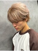 無造作メンズショート☆秋カラーブリーチハイトーンカラー