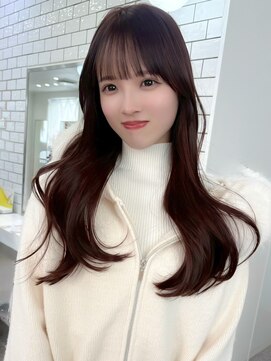 韓国くびれ巻きパーマ10代20代30代デジタルパーマ顔周りカット2