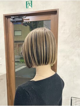 デザインカラー×ボブ♪