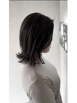 エーバイフー 江坂店(A BY WHO)&nbsp;A BY WHO江坂/くびれ外はねボブ/ハイライト/白髪ぼかし