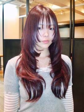 アルバム 新宿(ALBUM SHINJUKU) 韓国ヘアロングウルフレイヤー似合わせカット_F1290