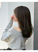 イメチェン/ブリーチなしグレージュ/前髪/表参道/原宿