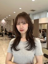 アッシュ 新杉田店(Ash)&nbsp;新杉田レイヤーカット韓国ダブルカラー顔周り前髪カットボブ