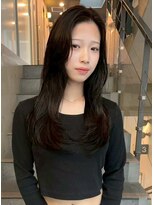 アイリス 天文館店(AIRIS) レイヤーカット ロングレイヤー 透明感カラー 韓国くびれヘア