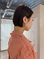 モンルル プル(mon loulou + plus)&nbsp;切りっぱなしボブ、耳掛けボブ