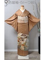 きものサロン すずめ屋&nbsp;レンタル番号　色留袖-5 (一つ紋/尾長鶏)