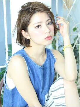 リラ ヘアー(LILA HAIR) 【LILA  HAIR】かきあげバング☆クールボブ