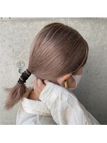 ガルボ ヘアー(garbo hair) ＃ラフポニー＃ベージュ＃アレンジ