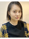 ワンレン 外ハネで オトナっぽくもカジュアル