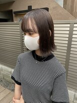 サク(Sac.)&nbsp;透明感べージュカラー×外ハネボブ　Sac.栃木優佑
