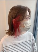 外はねロブ×イヤリングカラー