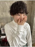 #マッシュパーマ#ハンサムショート#日比野未奈