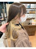 【金沢文庫】【韓国ヘア】インナーカラー/ミルクティーベージュ