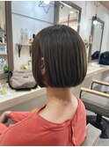 【透明感抜群◎】アッシュベージュ×お洒落ミニボブ