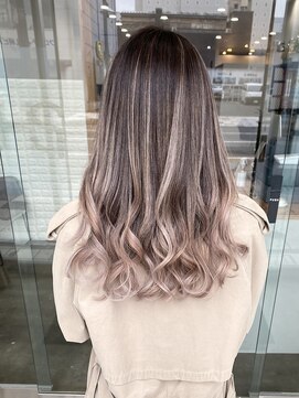 ワンスタイル(One style) 【2ブリーチ】バレイヤージュ+髪質改善トリートメント