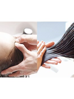 炭酸スパによる特別なヘアケアで、髪の根本からお悩み解決し極上の癒しタイムをお届けします…。