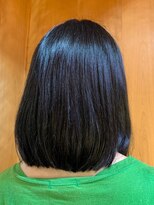 六本木美容室 西麻布店 ブルーブラック　韓国風　ボブカット◎イルミナカラー